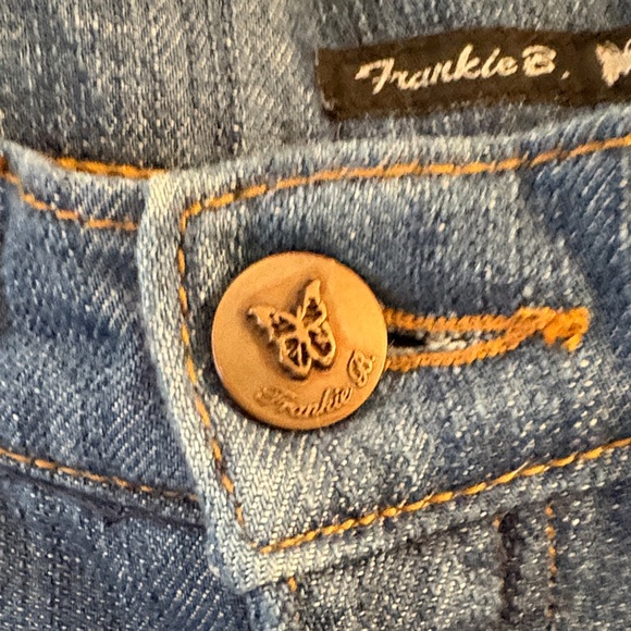 Frankie B. Vintage Rare Y2K Low Rise Blue Flare Jeans - Picture 5 of 16